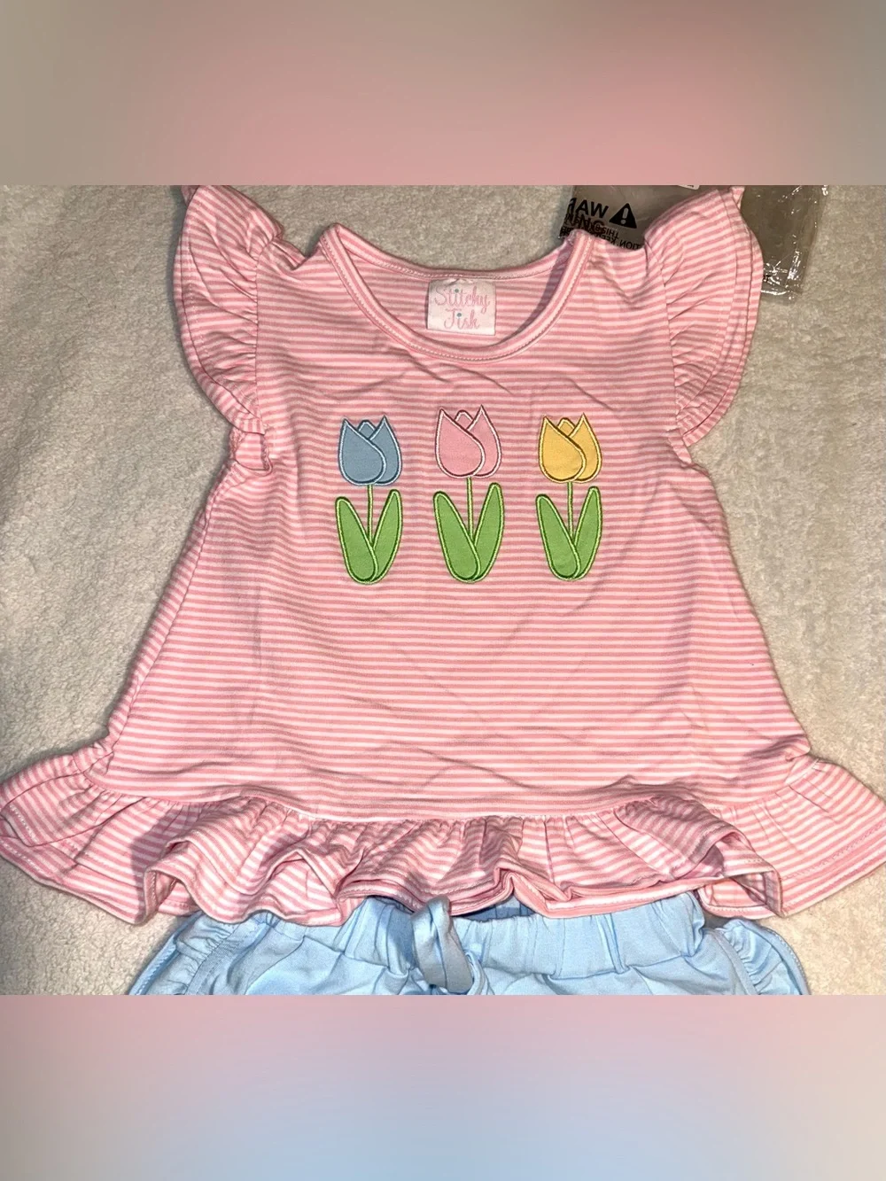 Stitchy Fish soft pink